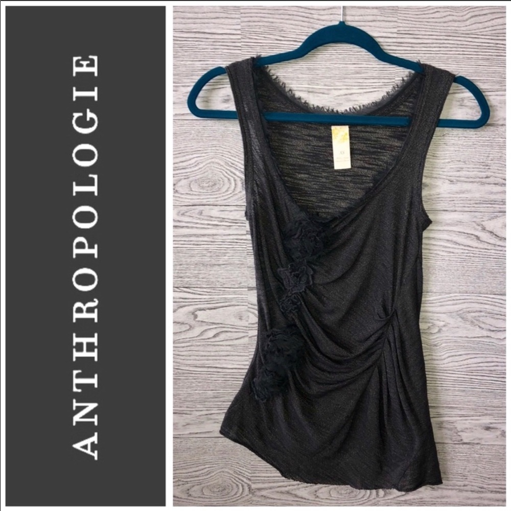 Anthropologie C. Keer Floral Tank